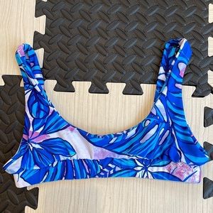 Kulani Kinis print Periwinkle bikini top